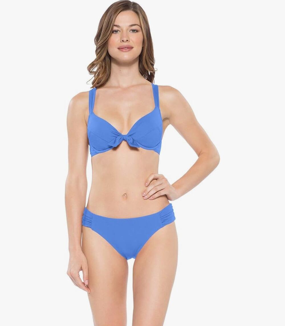 Becca By Rebecca Virtue Color Code Swim Bottom In Skylight Blue Sze M Medium NWT